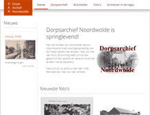 Tablet Screenshot of dorpsarchiefnoordwolde.nl